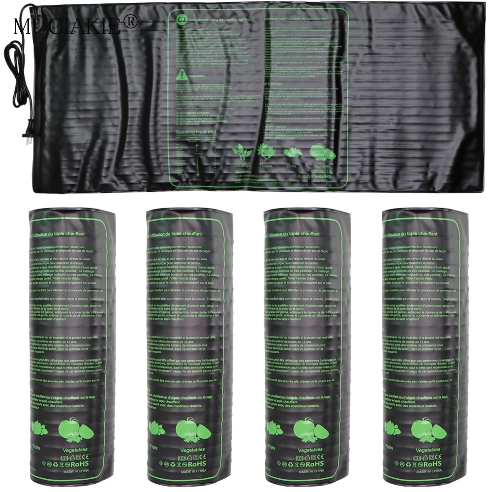 

1PC 100Watt 48x20'' Seedling Heating Growth Pad Warm Seed Starter Germination Propagation Mat Cloning Nursery Garden Waterproof