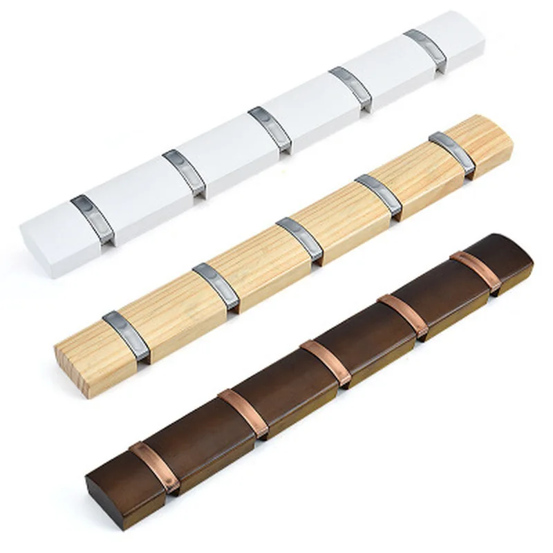 Скандинавские твердые деревянные крючки для одежды вешалки ванной комнаты