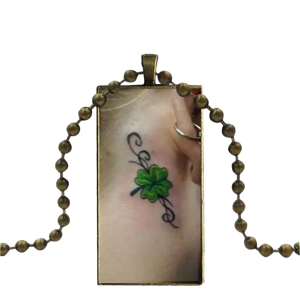 Четыре листа клевера Мода для влюбленных лучший дружба стекло подвеска с