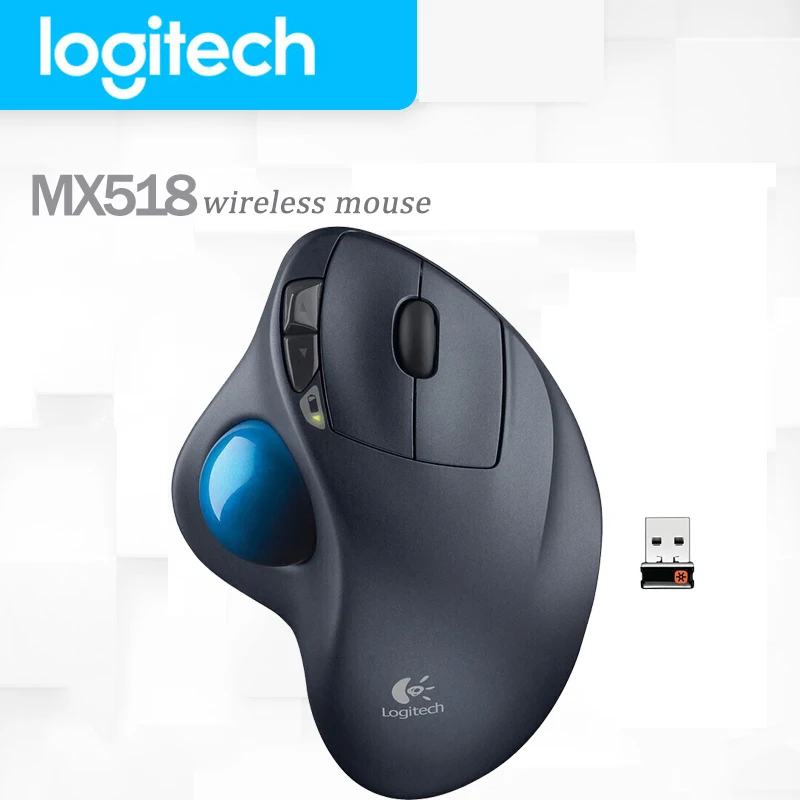 

Logitech M570 Wireless Mouse With 2.4G Optical Trackball Ergonomic Mouse Gamer for Windos 10/8/7 Mac OS Support Official Test