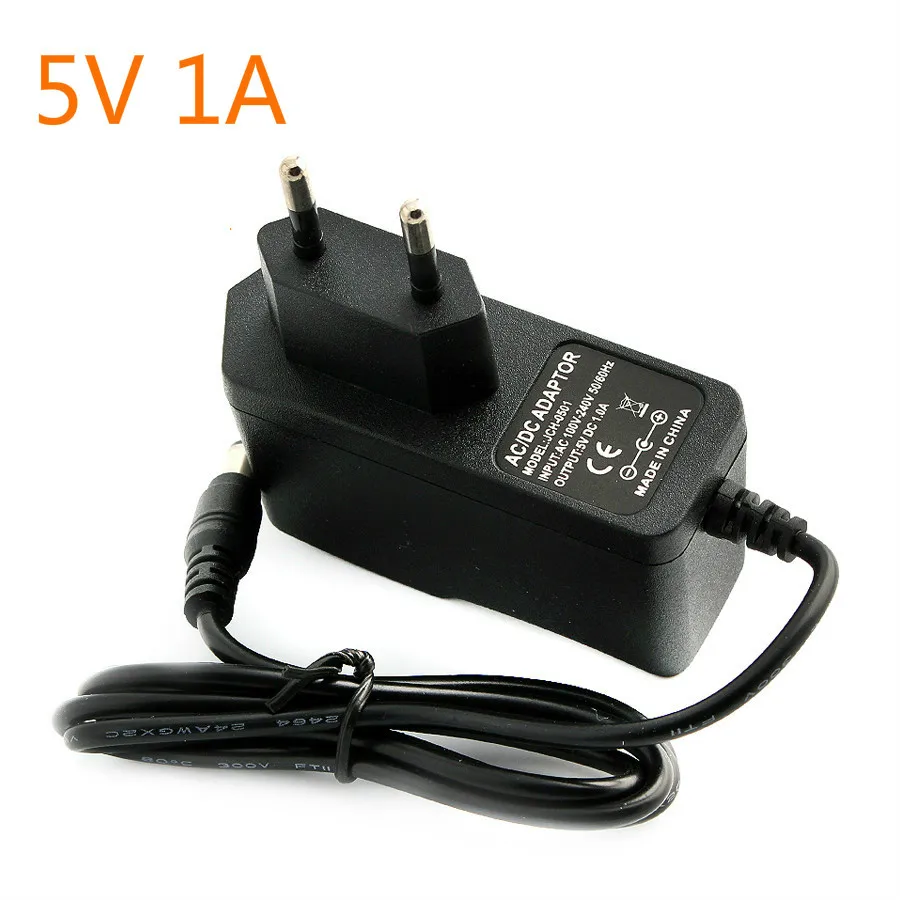 9V адаптер питания DC 5V 6V 9V 12V 24V 1A Универсальный адаптер питания от 220V до 12V AC DC US EU штекер для светодиодной ленты светильник