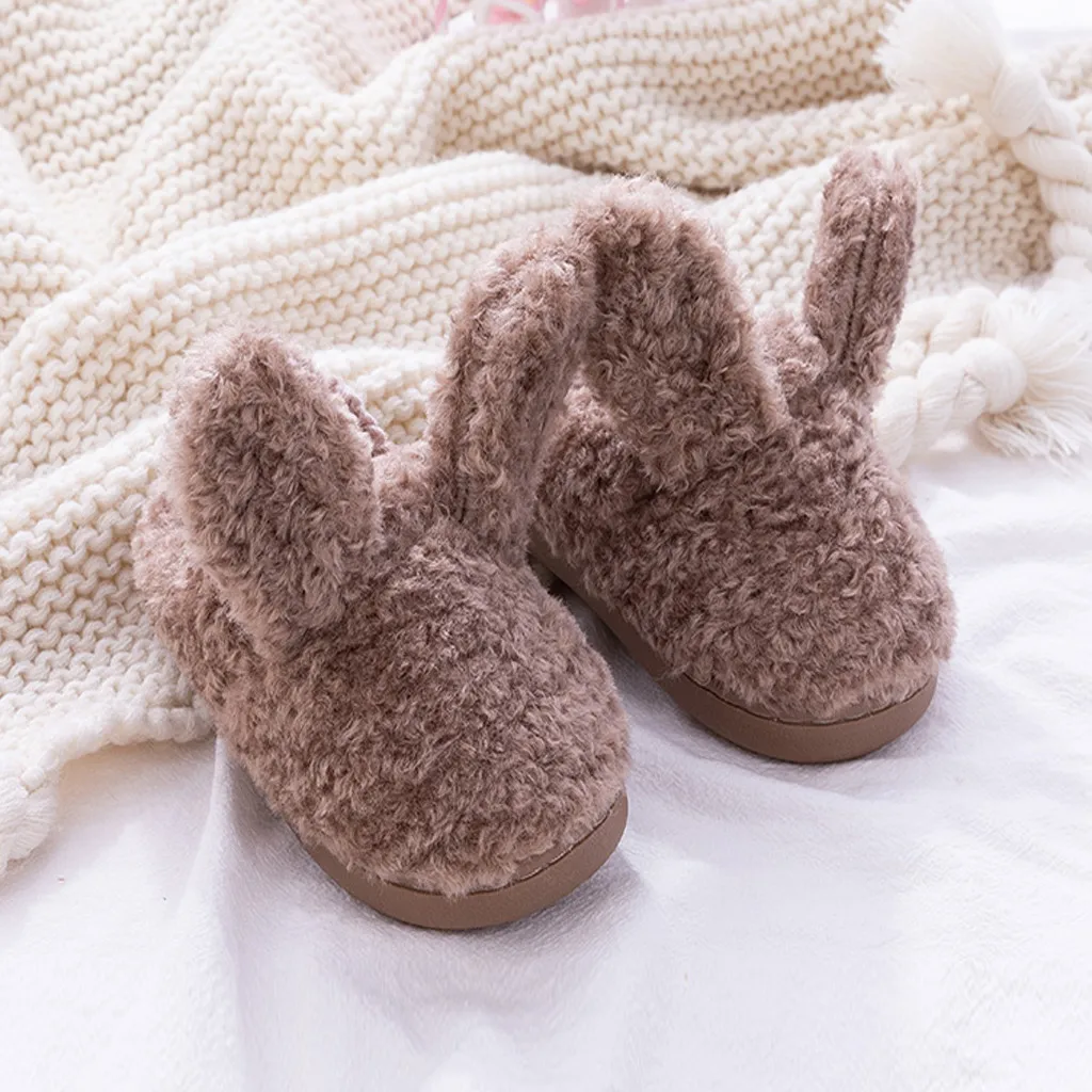 Детские тапочки для детей ясельного возраста с изображением кролика уши