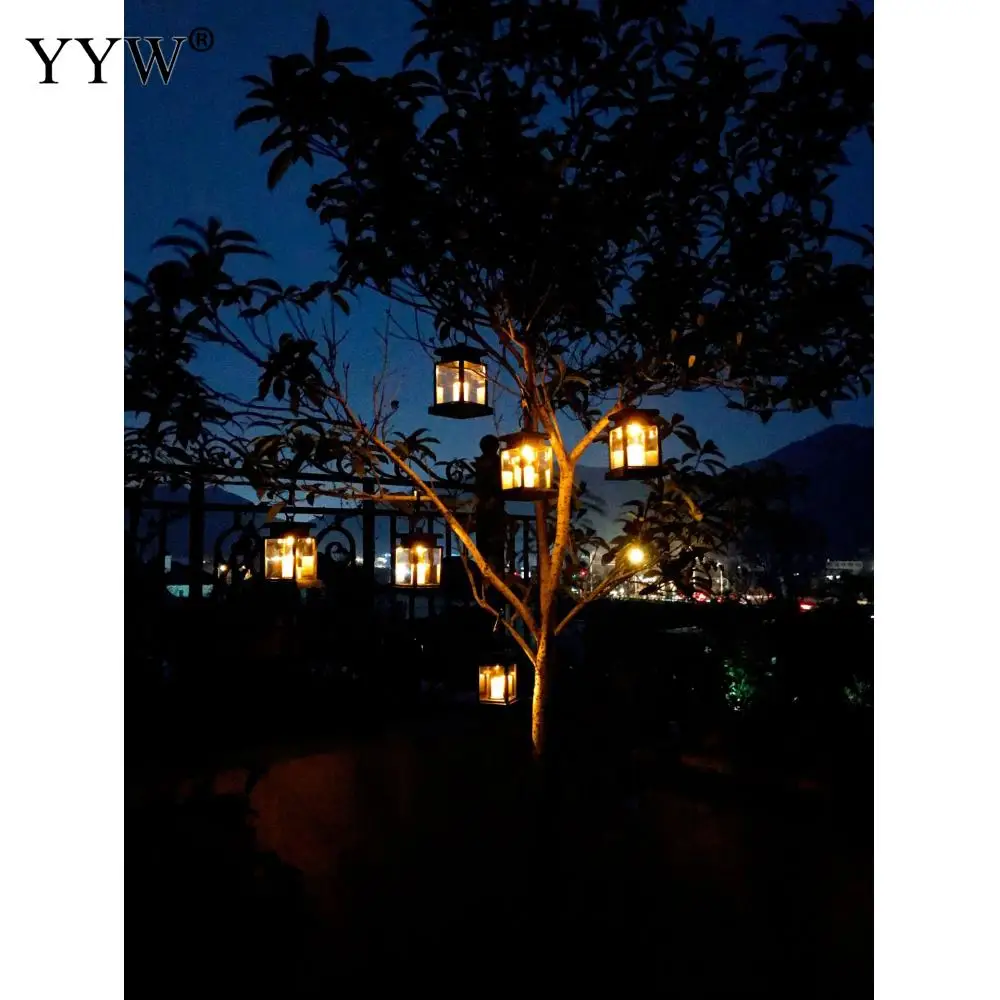 

Hanging Led Light Party Wedding Garden Candle Light Lantern Outdoor Festival Lantern Flame Light Plastic Courtyard Light Solar