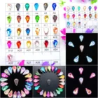 Стеклянные хрустальные серебряные когти 3*6 мм 6*10 мм 8*13 мм в форме капли воды грушевидные причудливые цвета смешанные Стразы бусины ручной работы diy