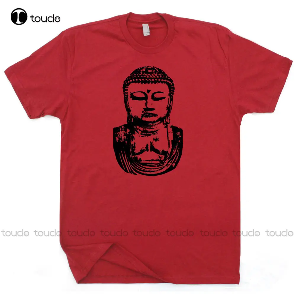 

Tops Cool T Shirt Buddha T Shirt Buddhist Vintage Statue Karma Namaste Yogar Peace Cool Graphic Tee O-Neck Tshirt Homme