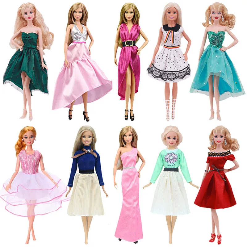 

Barbies Doll Clothes Dress Skirt Fashion Casual Wear Handmade Girl Clothes For Barbie Doll Accessories DIY Toys Baby Doll Gift