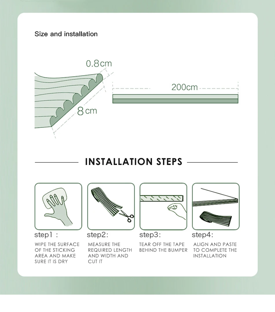 Детская защитная полоса безопасности 2 м | Мать и ребенок