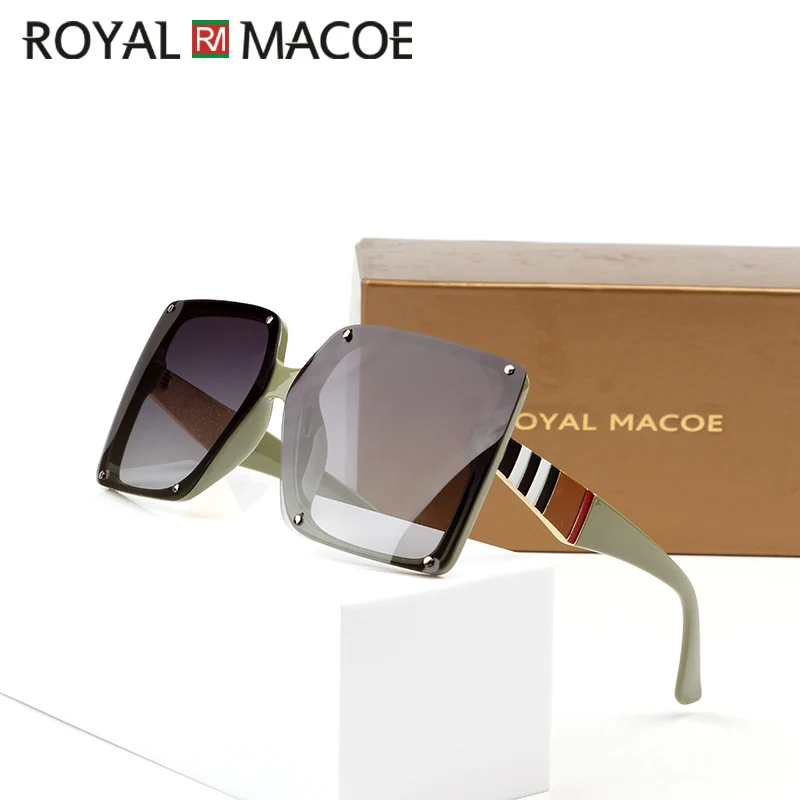 Женские солнцезащитные очки большого размера квадратные в стиле ретро модные