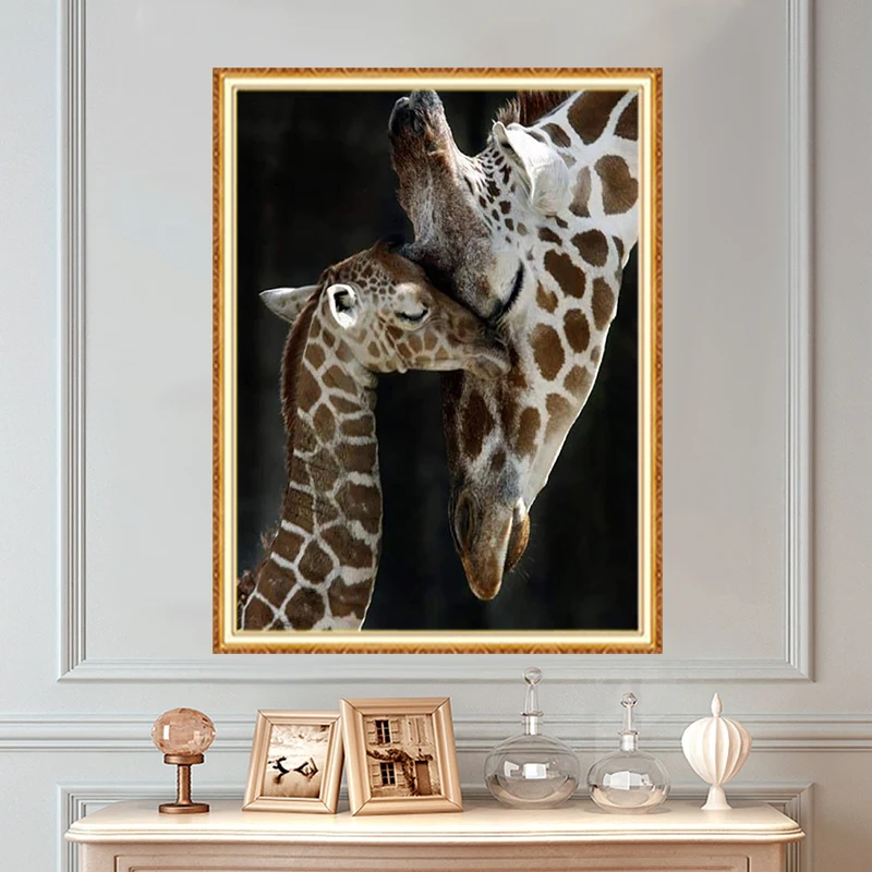 Meian Giraffes полный квадратный алмаз 5D DIY алмазное искусство 3D Алмазная живопись