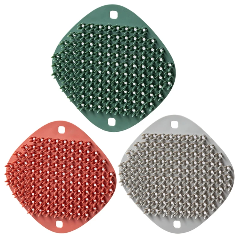 3 Pcs Silicone Dishwashing Brush Kitchen Gas Stove Multifunctional Cleaning Gadget | Дом и сад
