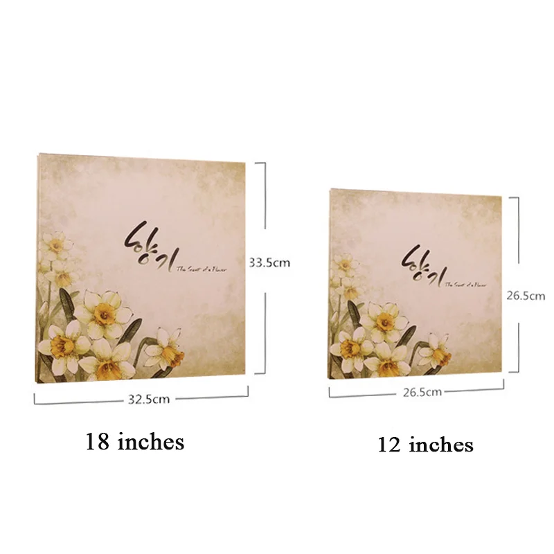 Polaroid 600 12 inch self-adhesive film diy handmade album romantic couple family baby growth creative wooden cover album