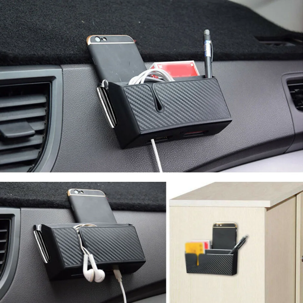 Черный ящик для хранения автомобиля чехол мобильный телефон очки наушники