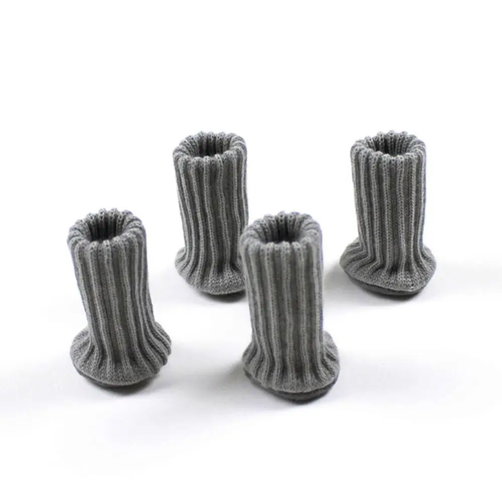 12 шт. носки для ног стула защита пола вязаные шерстяные противоскользящие