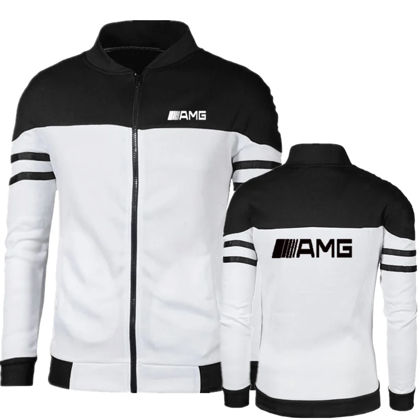 

Benz AMG Automobile Spring Autumn Men's Jacket Hoodie Coat Casual Zipper Sweatshirt Men's Sportswear Fashion Men's Out DG+06