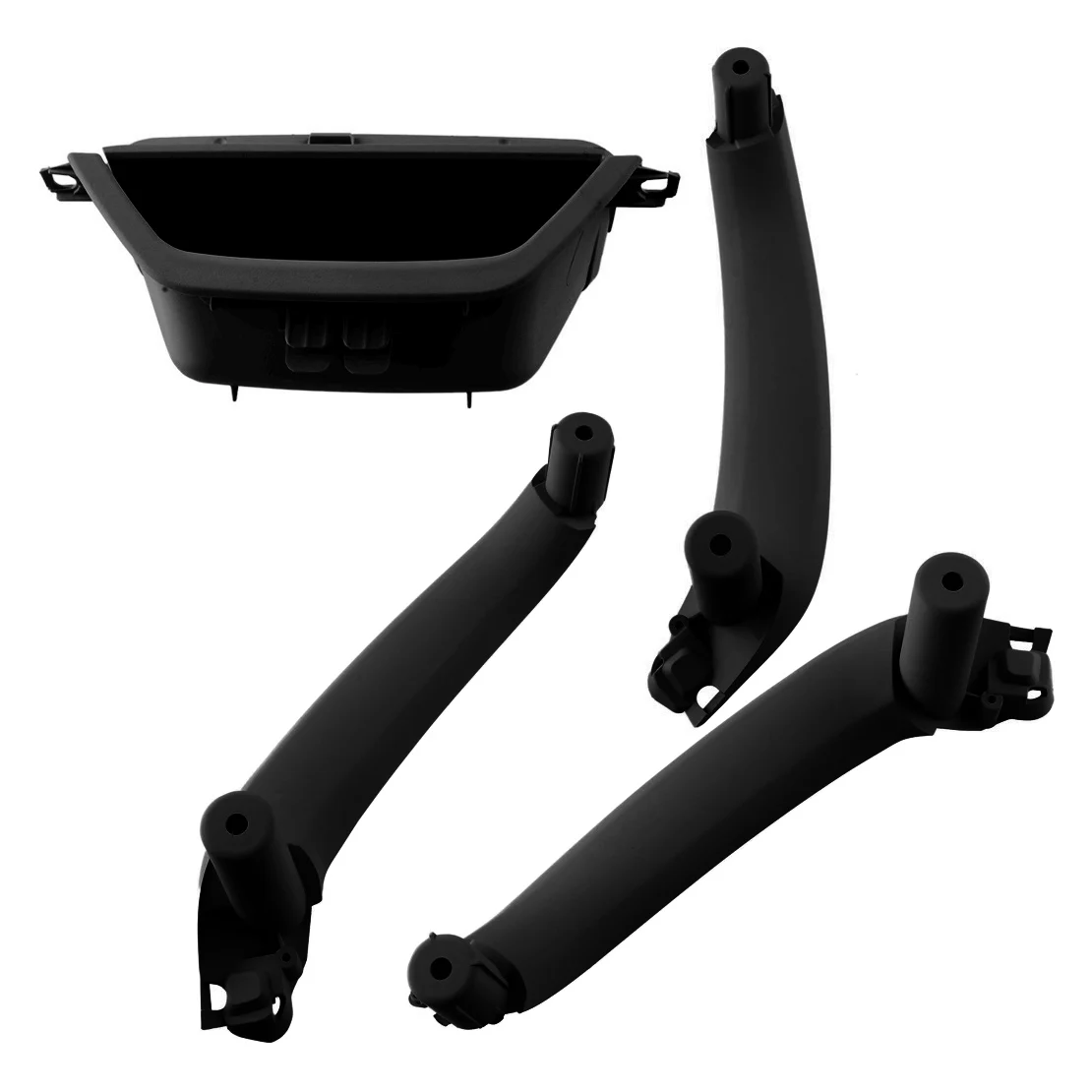 

4 шт. передняя, задняя, левая, правая внутренняя дверная накладка ручки для BMW X3, F25, X4, F26, 2011, 2012, 2013, 2014-2017, Черная