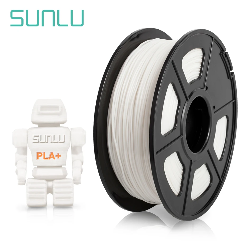 Material de Impressão 3d para Impressora Pla + 3d 1kg com Carretel Sunlu Mais Filamento 3d Plástico 1.75mm Pla