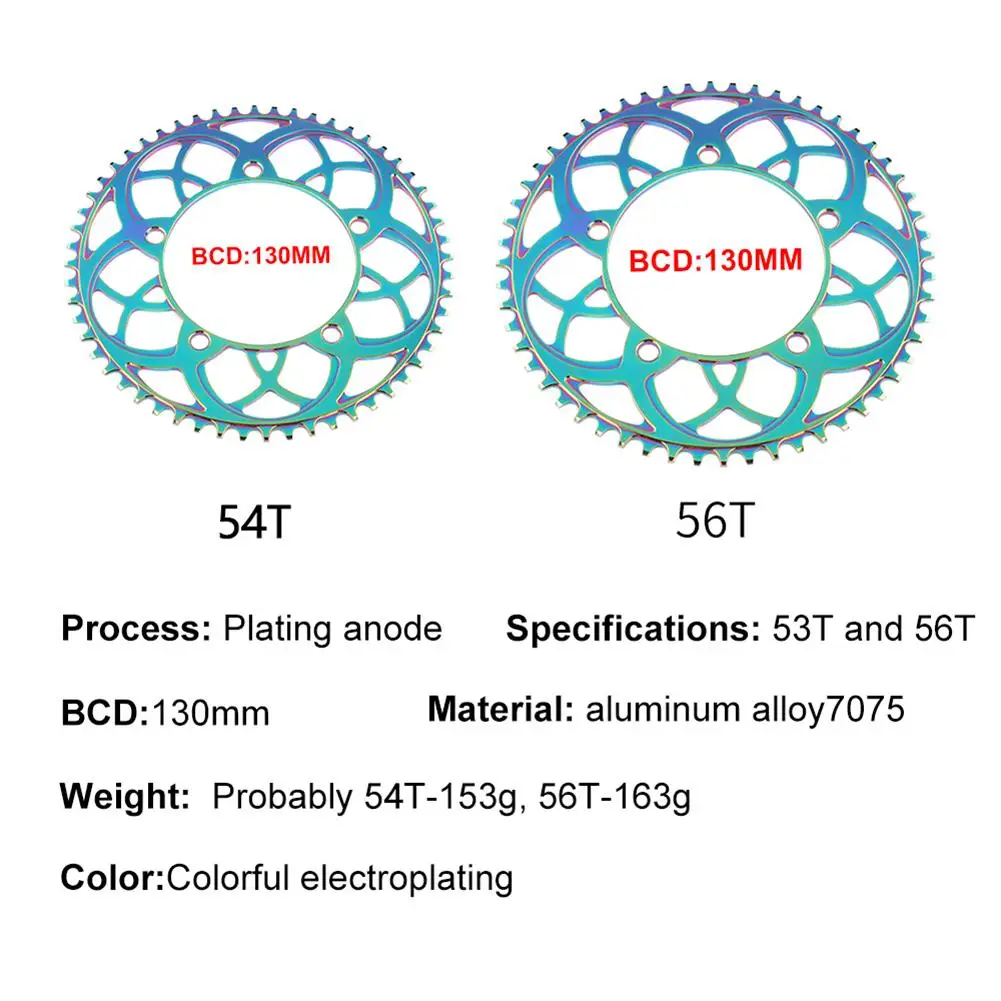 Складная звезда велосипеда BMX из алюминиевого сплава 7075 дюйма с широкими зубьями