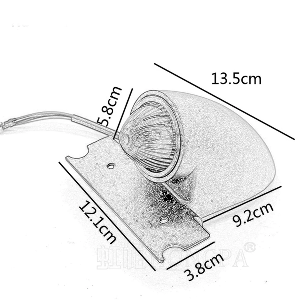 Универсальный мотоцикл Алюминий светодиодный фонарь светильник задний