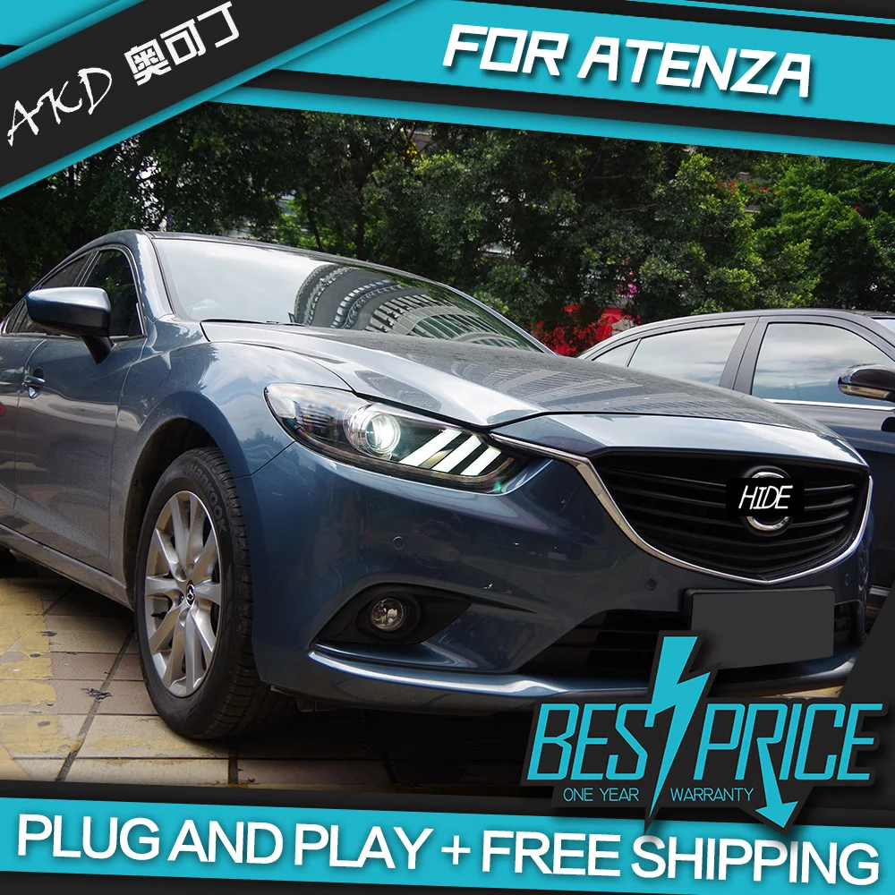 АКД автомобилей Стайлинг фар для Mazda 6 Mazda6 Atenza 2013 2016 Mustang фары светодиодный ходовые
