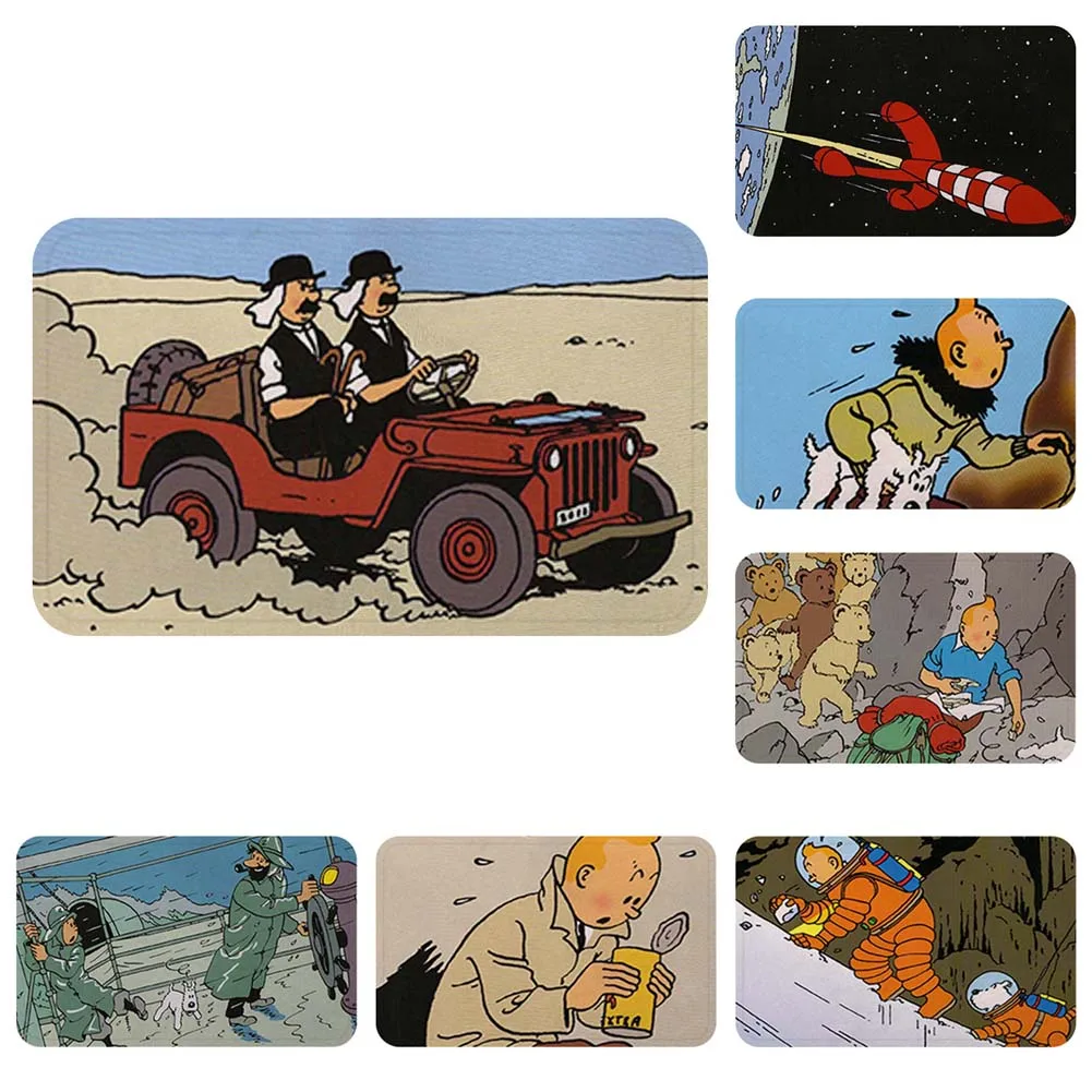 Приключения Тинтин комиксов крутой коврик для ванной декоративные