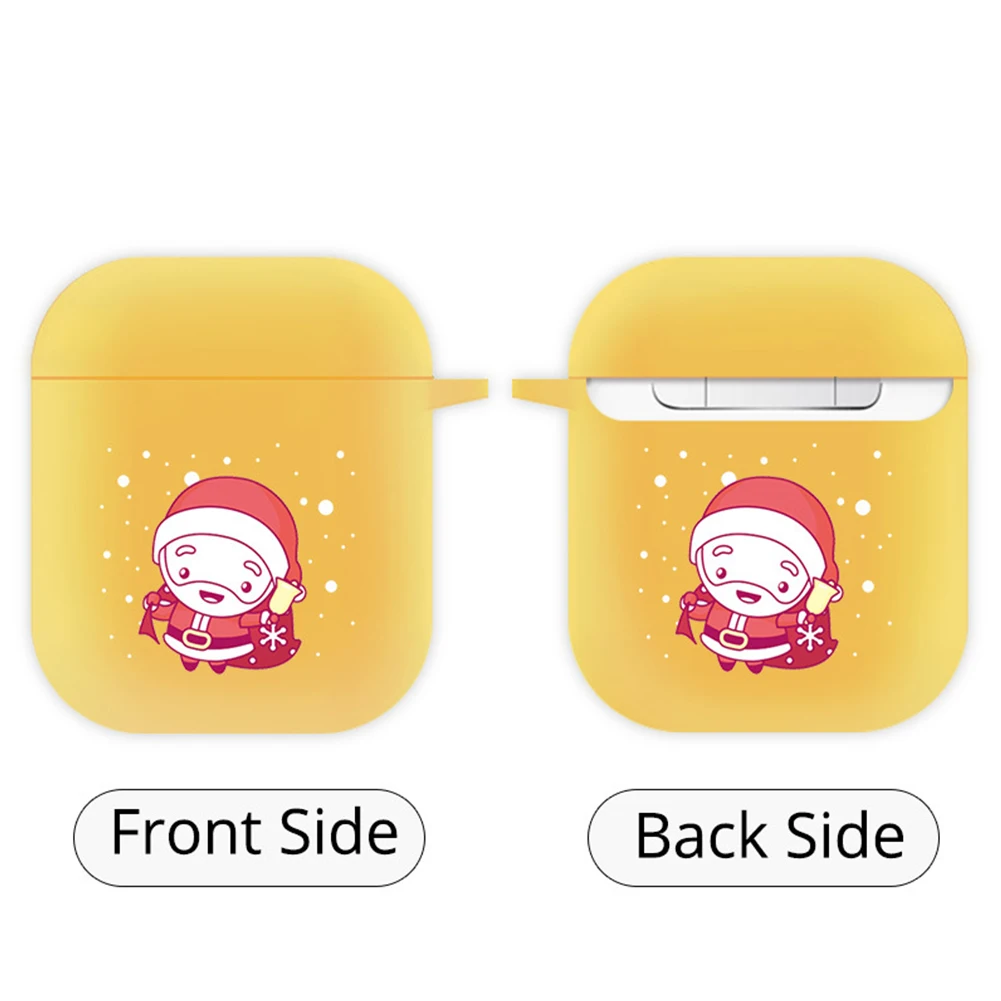 Рождественская Bluetooth гарнитура с изображением снеговика лося для airpods 1/2