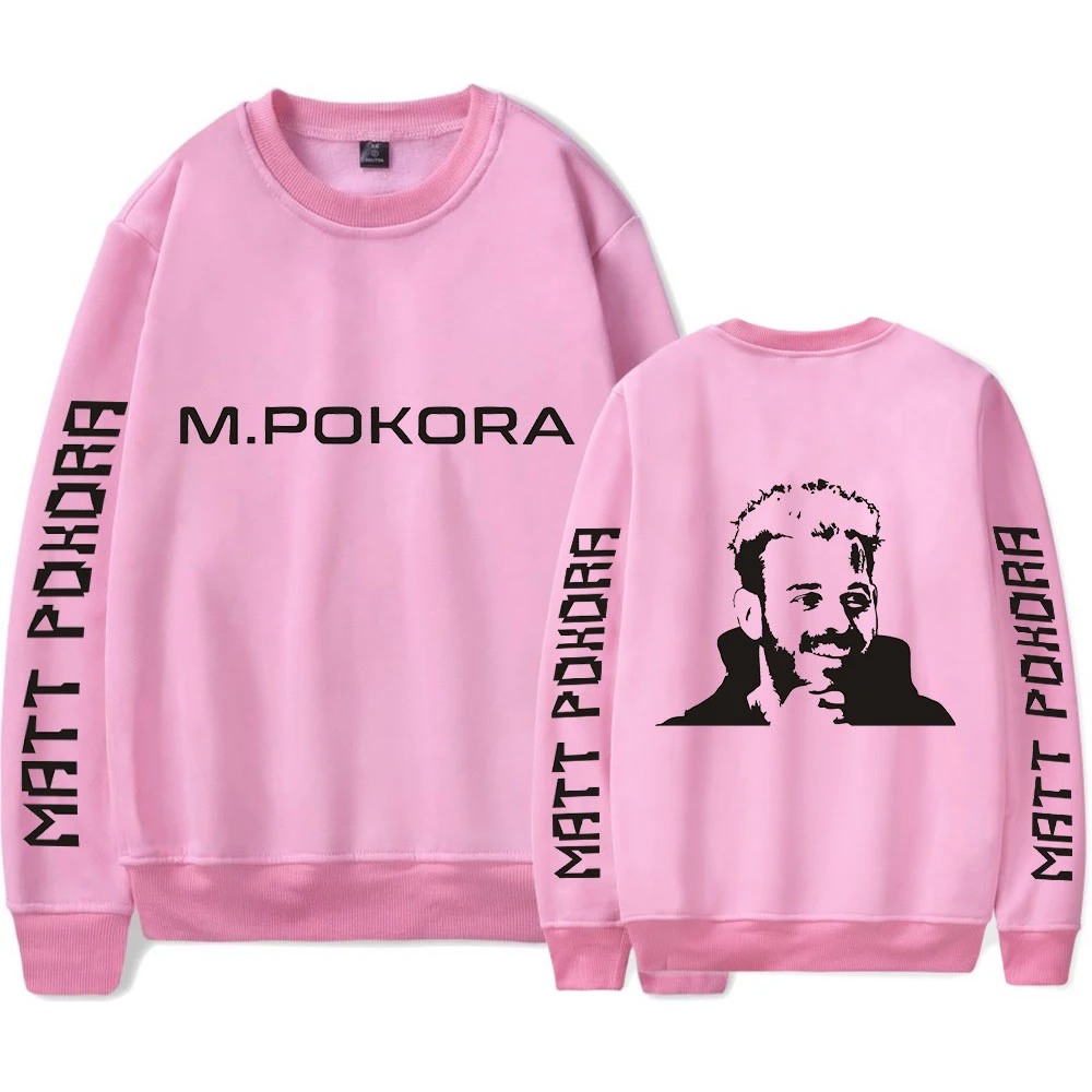 

M. Pokora Round Neck Sweatshirt Unisex Fashion Sweatshirt Pullover Harajuku Breathable Loose Unique O-neck 2020 Tops