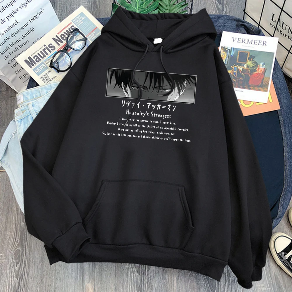 

Clothing Tops Attack On Titan Print Fleece Hoodies Autumn Spring New Arrival Long Sleeve Loose Sweatshirts Homme Hoody COTTON