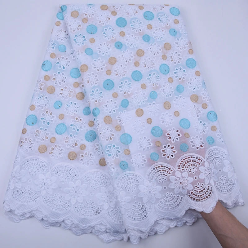 Новейшая нигерийская кружевная ткань 2020 высококачественный хлопок африканская