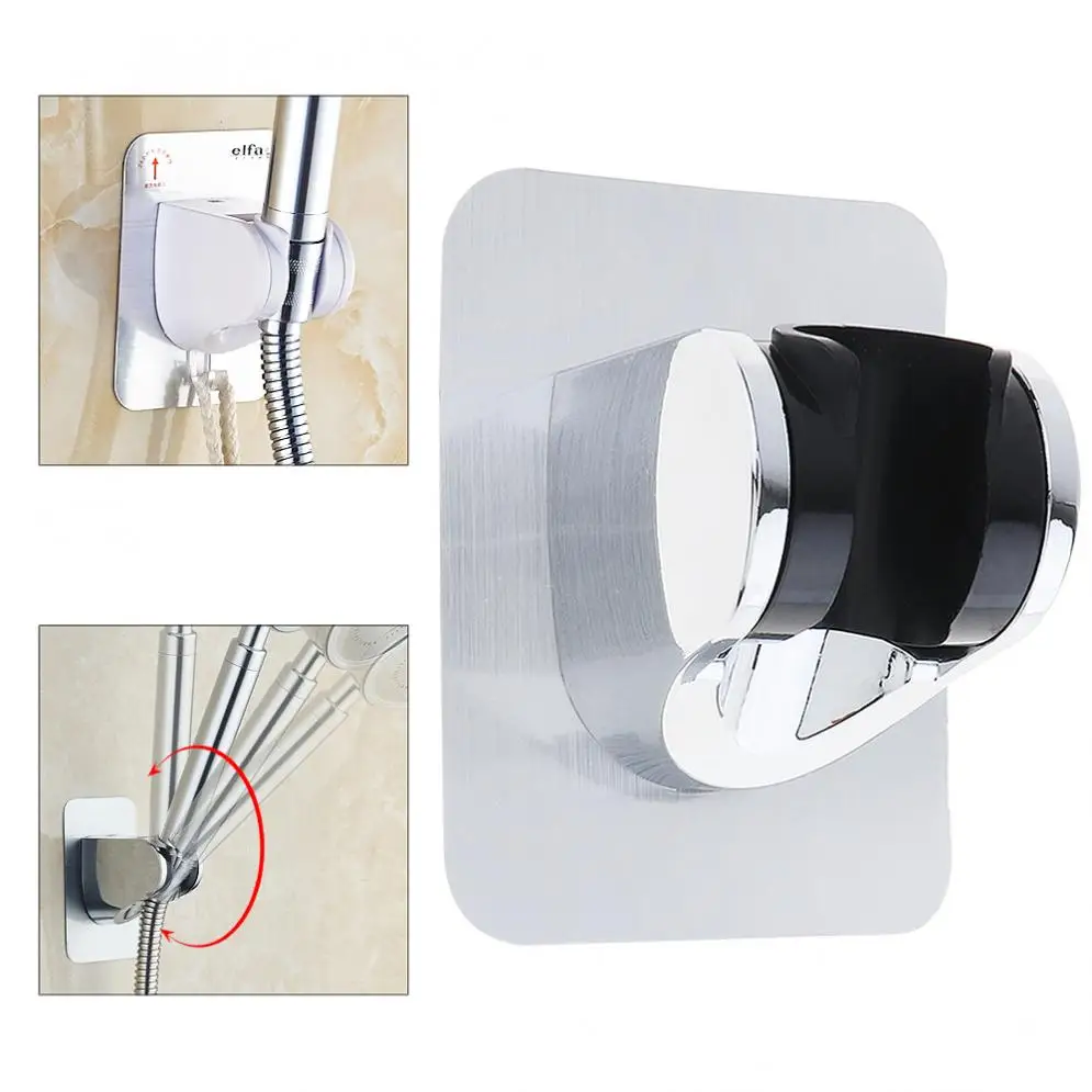 Регулируемый держатель для душевой лейки настенный душа Не оставляющий следов