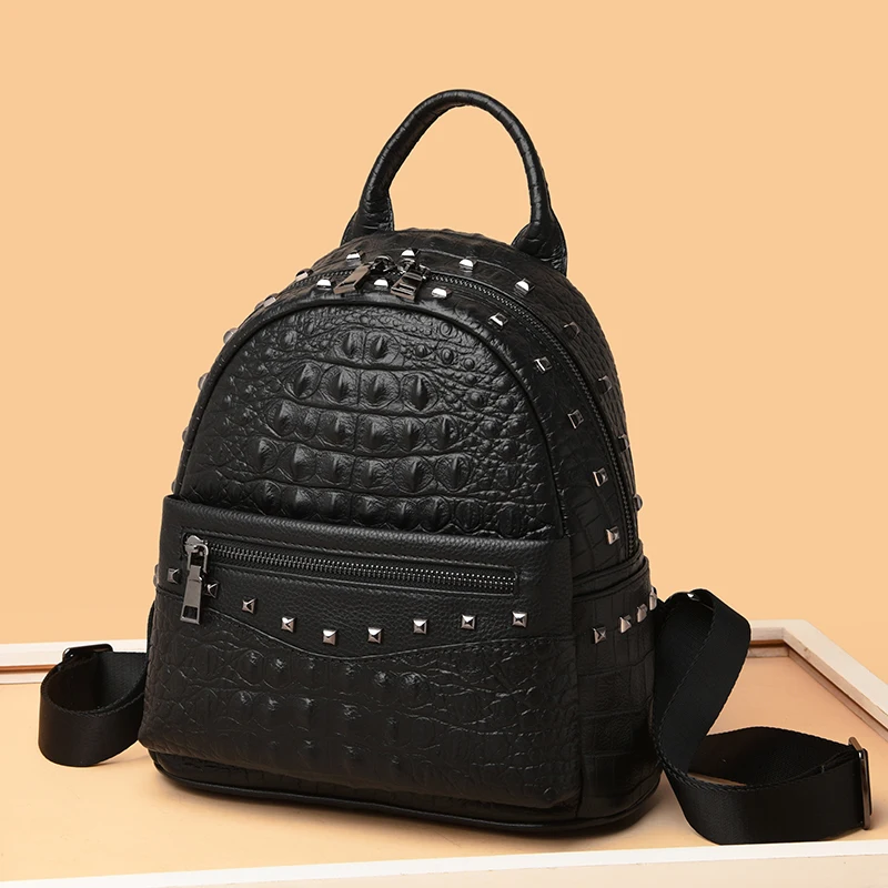 Высокое качество Обувь из натуральной кожи с узором крокодиловая кожа женский