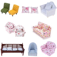 112 miniature soft sofa for dolls mini furniture toys dollhouse pretend play toy for girls gifts children decoration