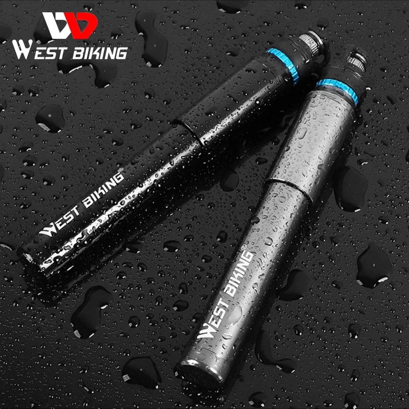 Портативный велосипедный мини-насос WEST BIKING с шлангом карманный насос клапаном