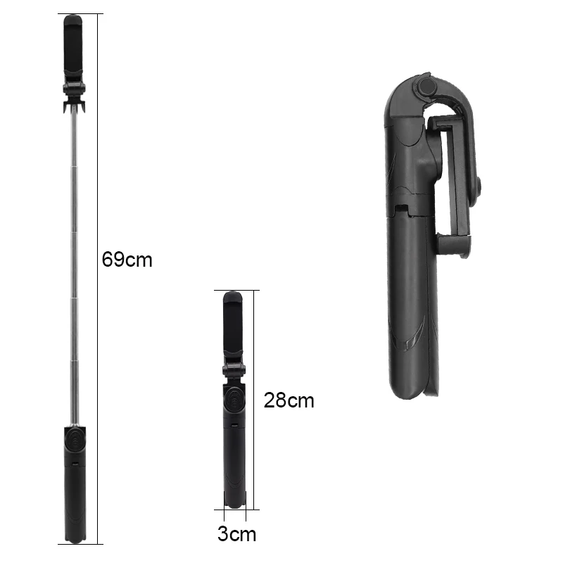 Wireless Bluetooth Selfie Stick Foldable Tripod Expandable Monopod with Remote Control for Smartphone | Электроника