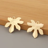 30pcslot gold tone maple leaf charms pendants beads for diy earrings bracelet jewellery making accessories