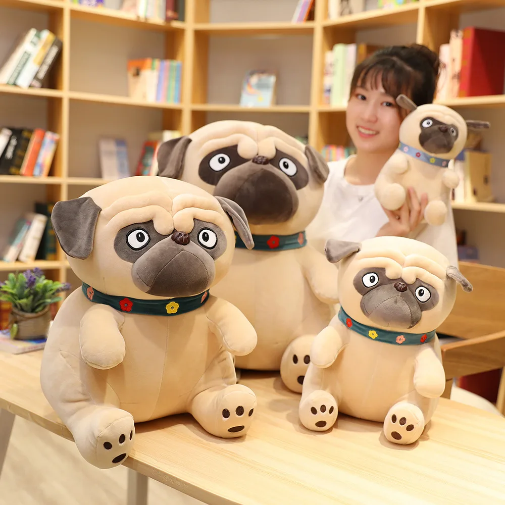 

1PC 25-55CM Sand Dogs Doll Stuffed Simulation Dog Plush Animal Sharpei Pug Lovely Puppy Pet Toy Cute Child Kids Birthday Gift
