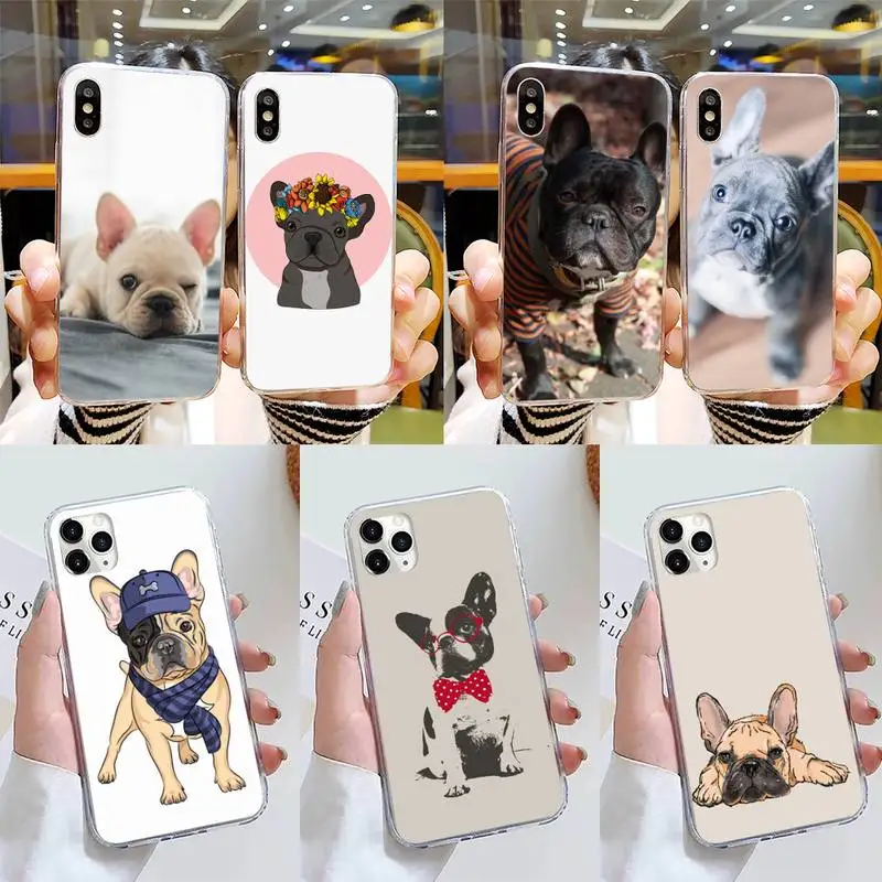 

Babaite French Bulldog Phone Case for iPhone 11 12 13 mini pro XS MAX 8 7 6 6S Plus X 5S SE 2020 XR cover