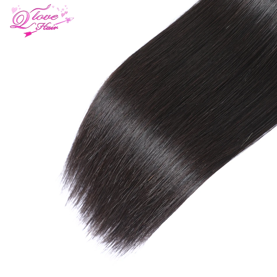 

QLove Straight Human Hair Bundles Brazilian Hair Weave Bundles Hair Extension Wholesale Bundles Sew In Hair Bundles Remy Vendors