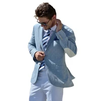 blue custom made mans suits for wedding groom wear groomsman suits dinner suits prom dress peaky binders 2 piecesjacketpants