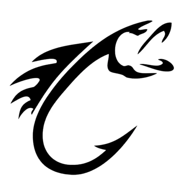 

13*12,5 см рыболовные крючки, наклейки для автомобиля, наклейки для мотоцикла, декоративные наклейки для автомобиля, Стайлинг C2-0270