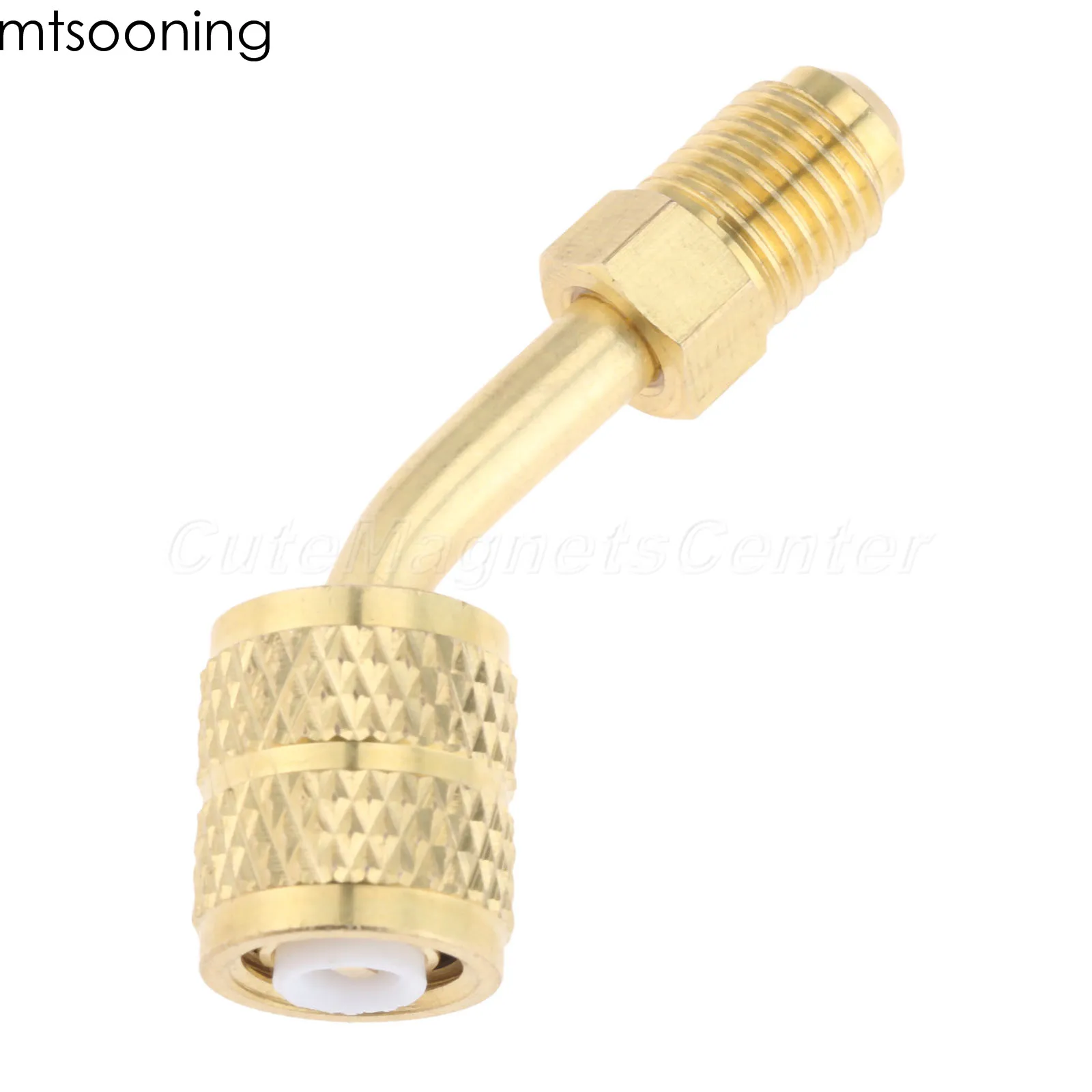 2 шт. R 410a угловой адаптер Порт соединитель кондиционер R410a 5/16 &quotSAE Female до 1/4&quot SAE