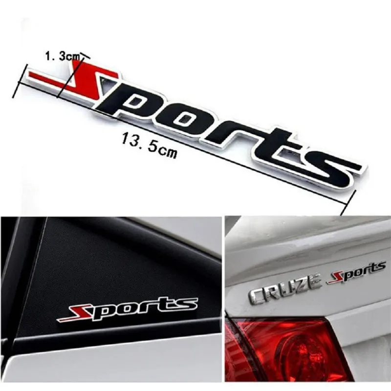 3D стикер для автомобиля s Наклейка Спортивная эмблема значок Универсальная