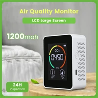 air quality monitor co2 meter air gas detector greenhouse warehouse air quality temperature monitor carbon dioxide detector