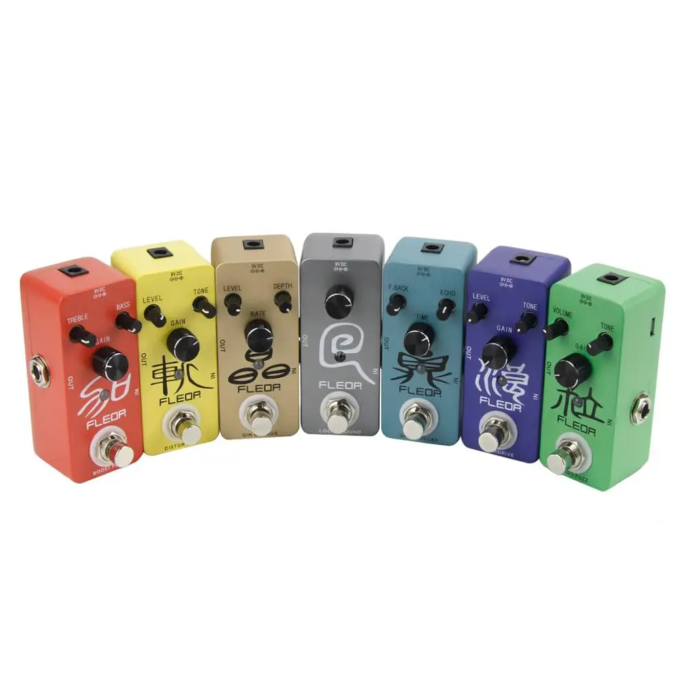 FLEOR мини-гитарный эффект педали искажения/овердрайв/хор/фузз/Задержка/петлер/Boost