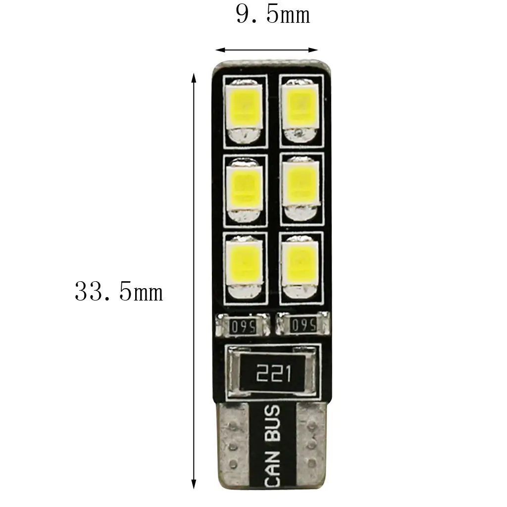 10 шт. Автомобильные светодиодные лампы T10 2835 12SMD | Автомобили и мотоциклы