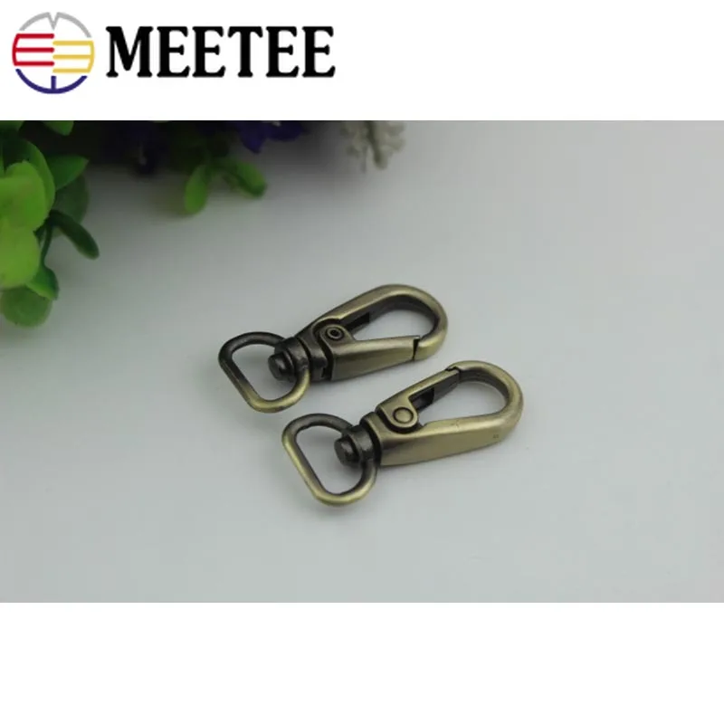 Металлический брелок Meetee 5/10 шт. 13 мм с металлической пряжкой для сумки ошейника