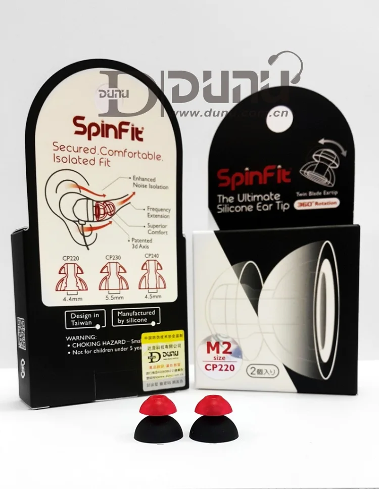 Наушники-вкладыши DUNU SpinFit CP100 CP800 CP220(M1/M2) CP230 CP240, патентованный силиконовый наушник, 1 пара(2 шт - Цвет: CP220 M2 (1pair)