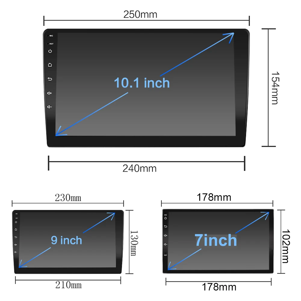 Автомагнитола DSP 15EQ мультимедийный плеер на Android с 7 &quot 9&quot 10 &quotэкраном GPS Wi-Fi 1 ГБ