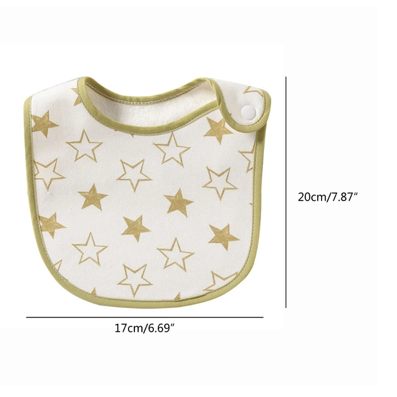 

Fashion Newborn Baby Bibs Print Girl Boy Waterproof Saliva Towel Scarf Cotton Infant Burp Cloths Feeding Apron