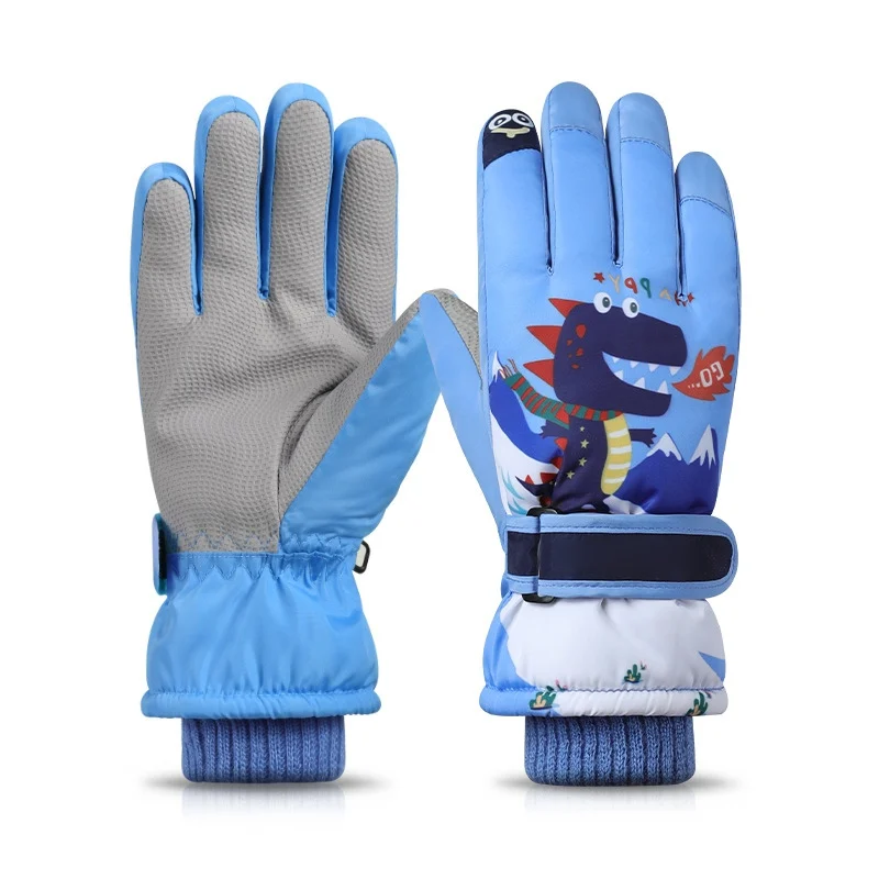 

1 пара, детские зимние водонепроницаемые плотные теплые лыжные перчатки, перчатки для снега и сноуборда для взрослых, варежки с длинным рука...