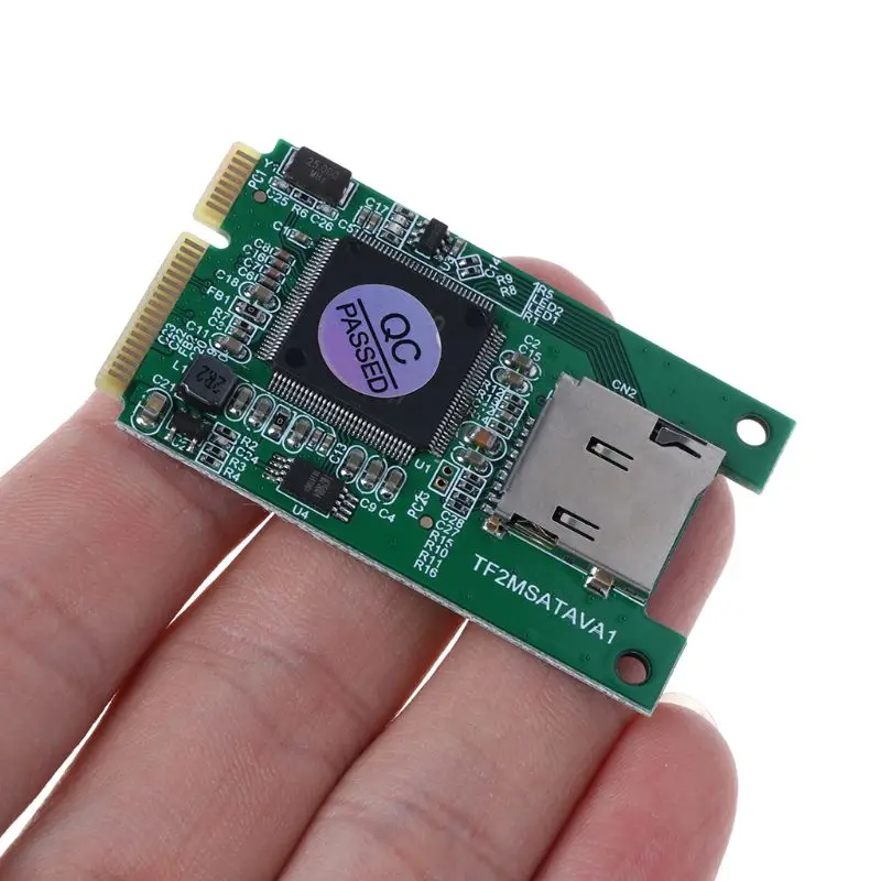 Micro SD TF карта к Мини PCI E mSATA SSD твердотельный накопитель адаптер конвертер для ПК